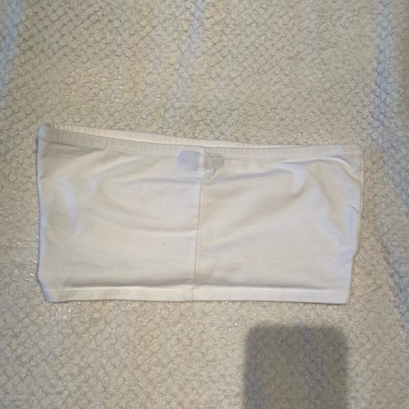 White Topshop Bandeau Top - Picture 4 of 4